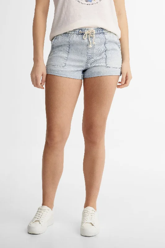 Short ''Boyfriend'' en jeans - Femme