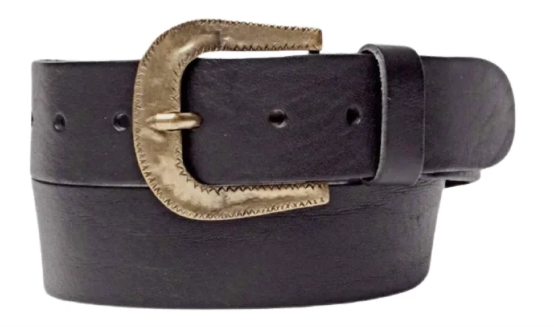 Nikai Leather Belt In Black