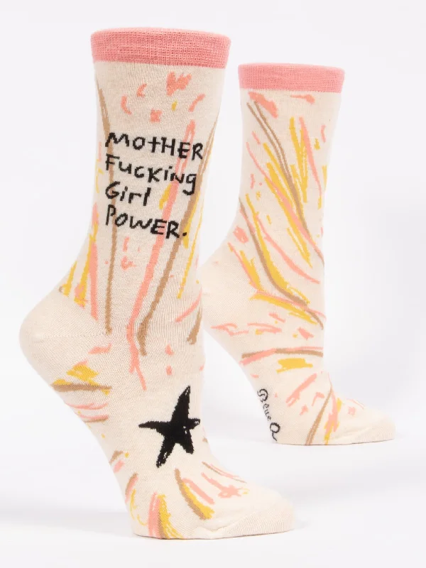 Motherfucking Girl Power W-Crew Socks